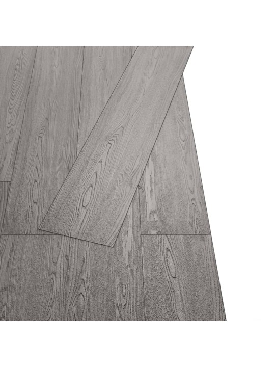 Samolepicí PVC podlahová prkna 2,51 m² 2 mm tmavě šedá