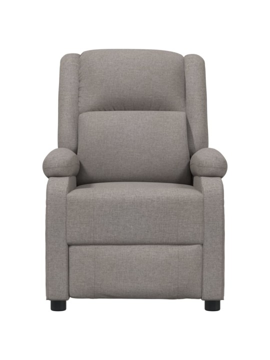 Elektrické polohovací křeslo taupe textil