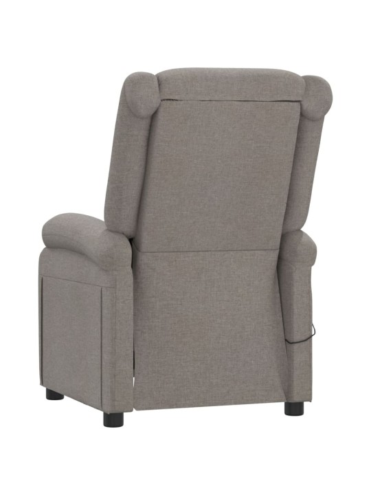 Elektrické polohovací křeslo taupe textil