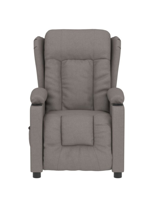 Elektrické polohovací křeslo taupe textil