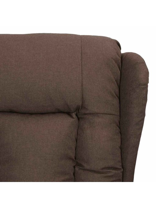 Elektrické masážní křeslo taupe textil