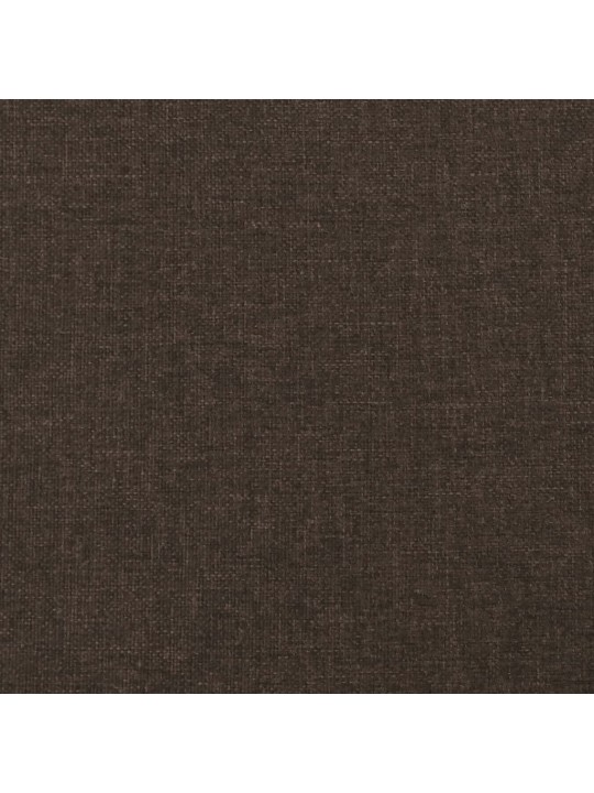 Elektrické polohovací křeslo tmavě hnědé textil