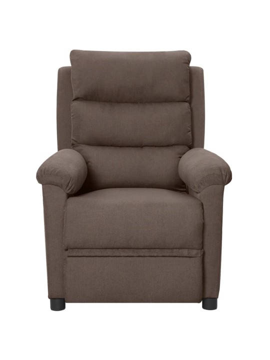 Elektrické masážní křeslo taupe textil