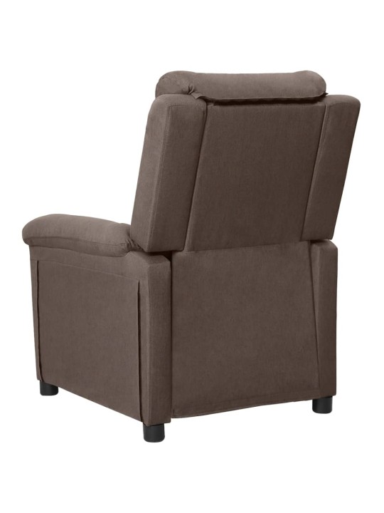 Elektrické masážní křeslo taupe textil
