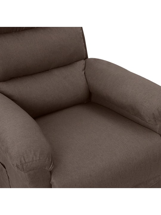 Elektrické masážní křeslo taupe textil