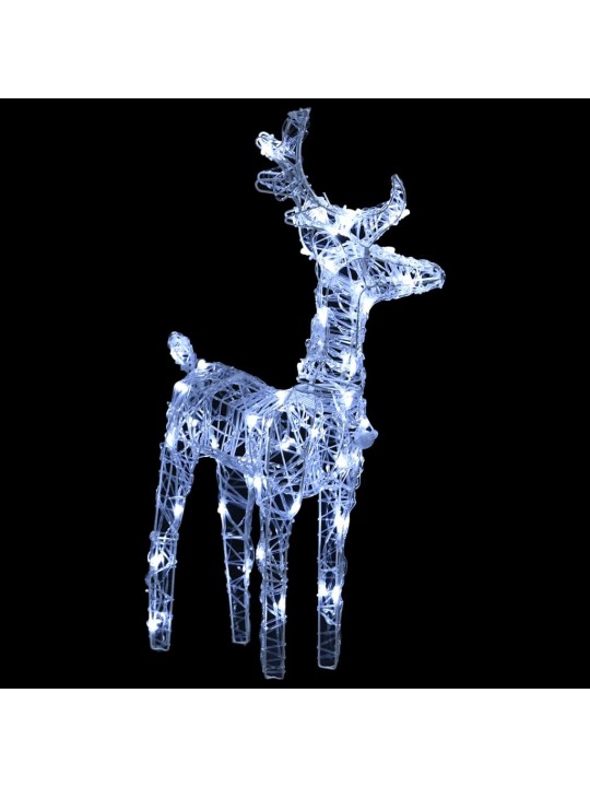 Vánoční sobi se sáněmi 240 LED diod akryl