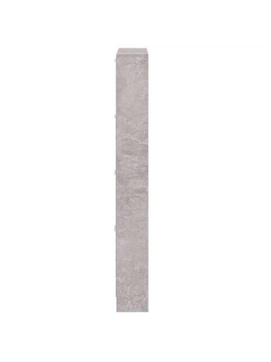 Botník betonově šedý 59x17x150 cm kompozitní dřevo