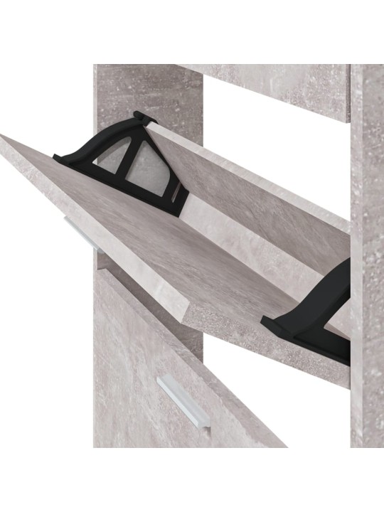 Botník betonově šedý 59x17x150 cm kompozitní dřevo