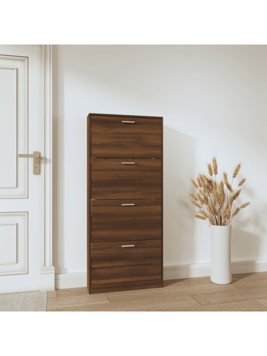 Botník hnědý dub 59x17x150 cm kompozitní dřevo