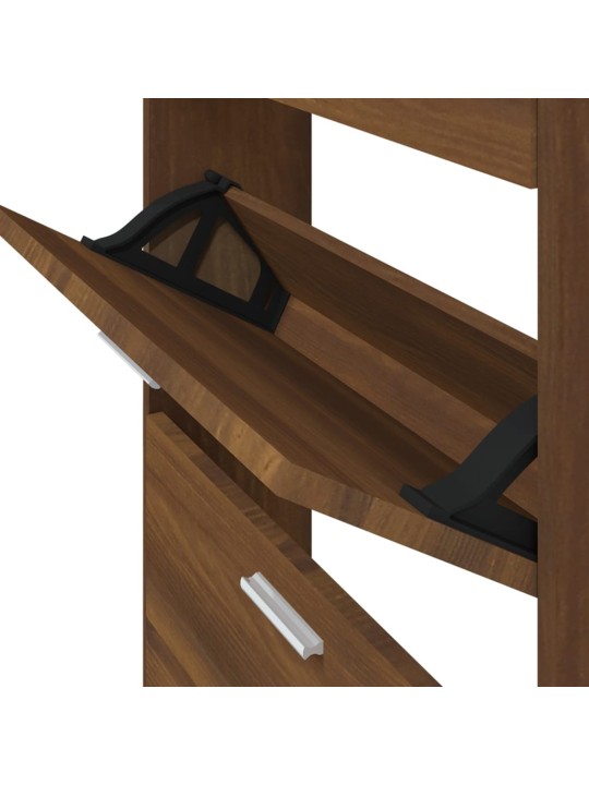 Botník hnědý dub 59x17x150 cm kompozitní dřevo