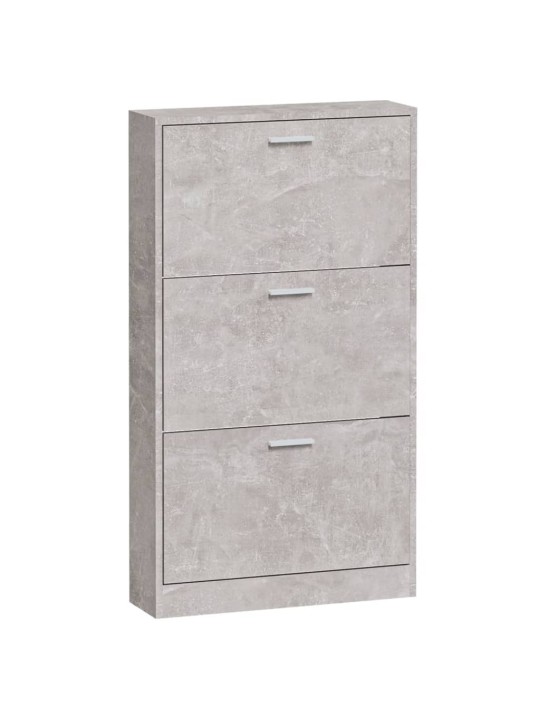 Botník betonově šedý 59 x 17 x 108 cm kompozitní dřevo