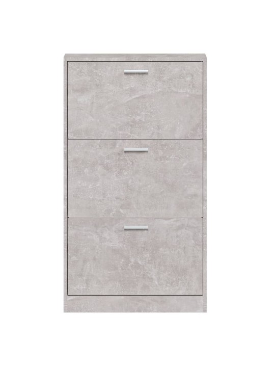 Botník betonově šedý 59 x 17 x 108 cm kompozitní dřevo
