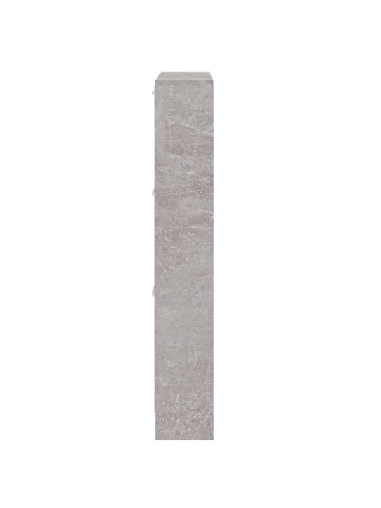Botník betonově šedý 59 x 17 x 108 cm kompozitní dřevo