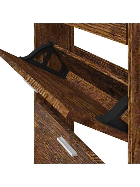 Botník kouřový dub 59x17x108 cm kompozitní dřevo