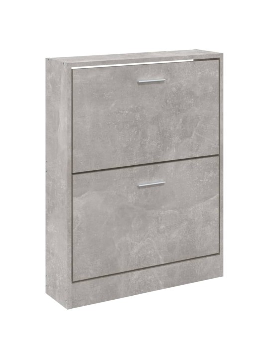 Botník betonově šedý 59x17x81 cm kompozitní dřevo