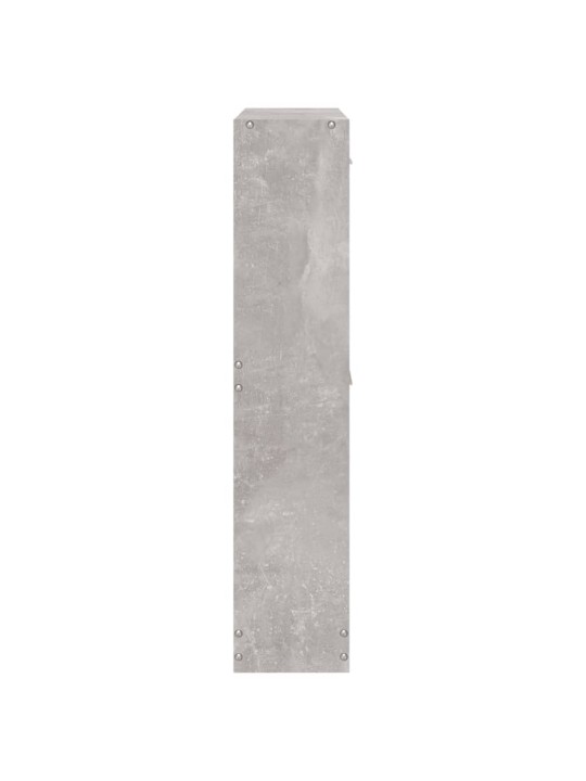 Botník betonově šedý 59x17x81 cm kompozitní dřevo