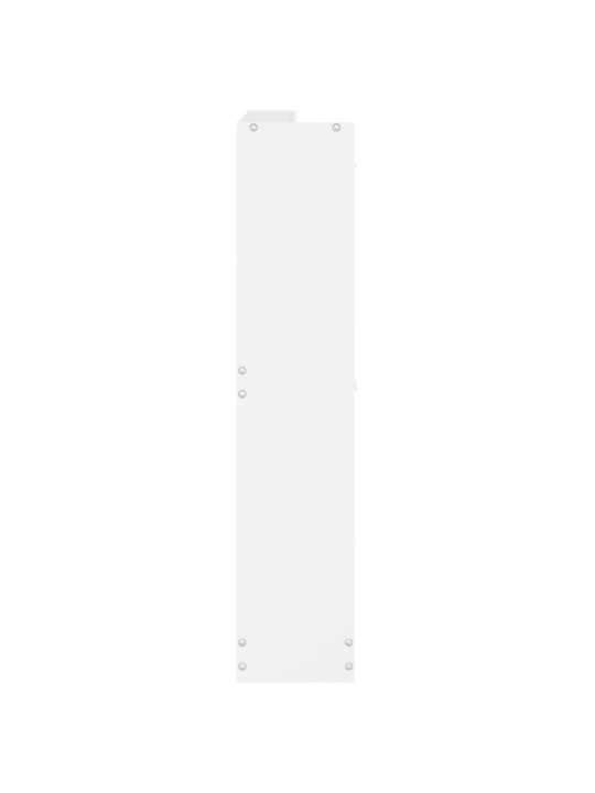 Botník bílý s vysokým leskem 59x17x81 cm kompozitní dřevo