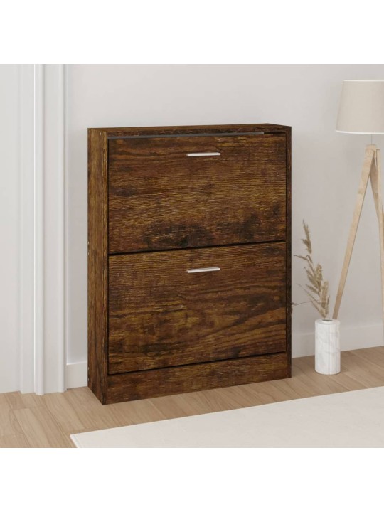 Botník kouřový dub 59x17x81 cm kompozitní dřevo