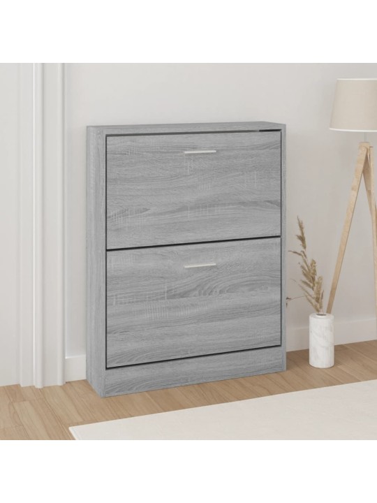 Botník šedý sonoma 59x17x81 cm kompozitní dřevo