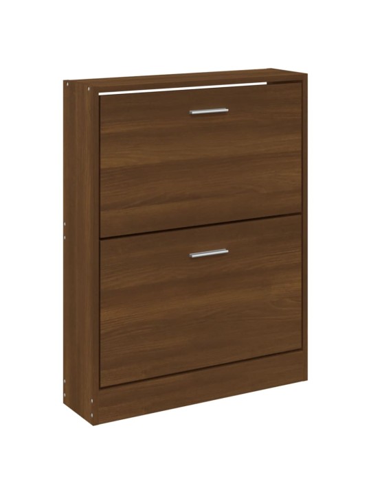 Botník hnědý dub 59x17x81 cm kompozitní dřevo