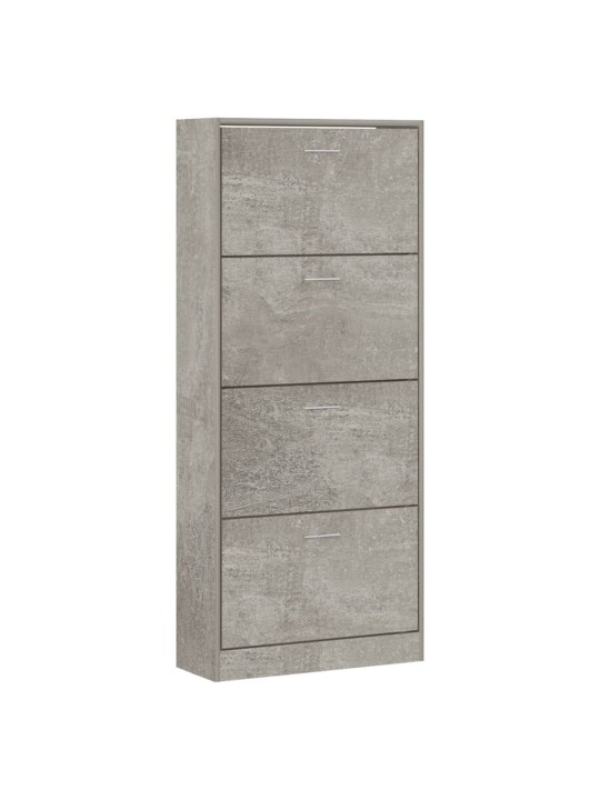 Botník betonově šedý 63x24x147 cm kompozitní dřevo