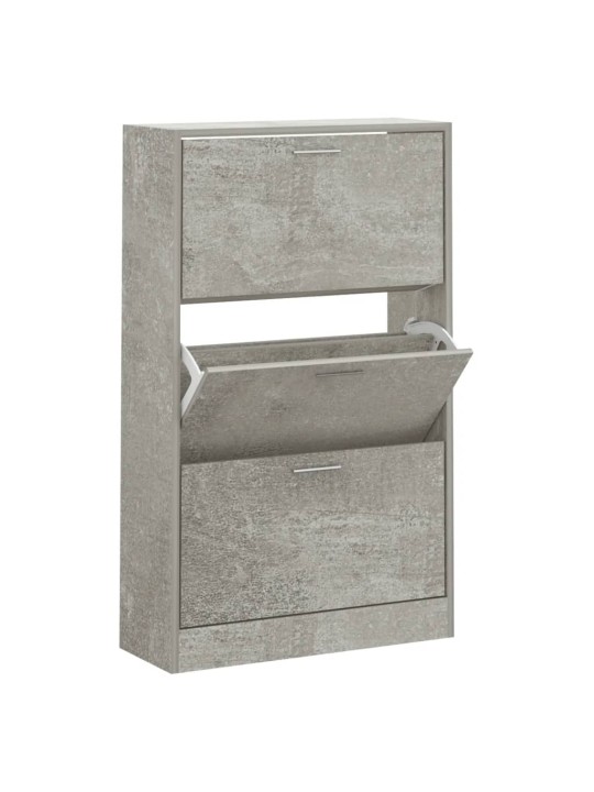 Botník betonově šedý 63x24x103 cm kompozitní dřevo
