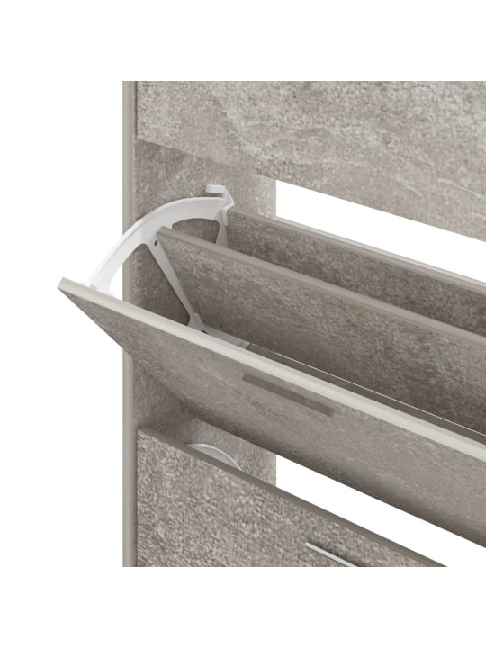 Botník betonově šedý 63x24x103 cm kompozitní dřevo