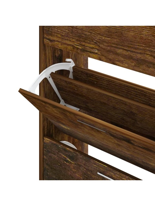 Botník kouřový dub 63x24x103 cm kompozitní dřevo