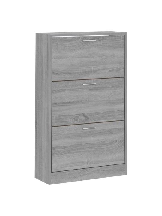 Botník šedý sonoma 63x24x103 cm kompozitní dřevo