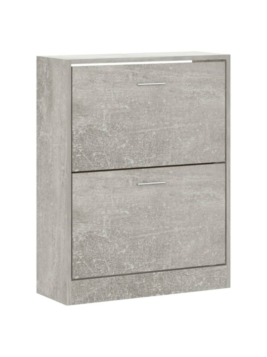 Botník betonově šedý 63x24x81 cm kompozitní dřevo