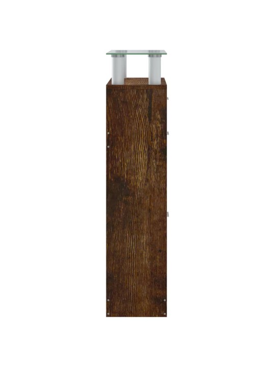 Botník kouřový dub 63 x 24 x 104 cm kompozitní dřevo