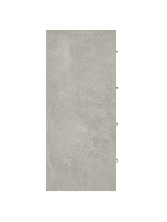 Příborník se 4 zásuvkami 60 x 30,5 x 71 cm betonově šedá