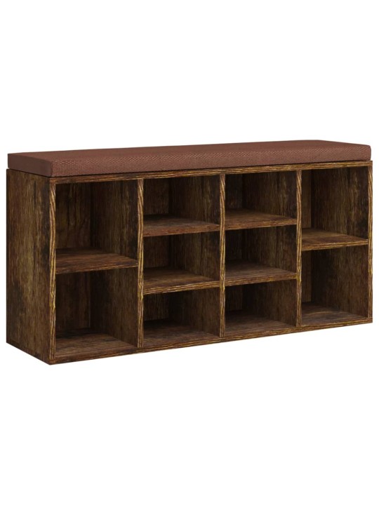 Lavice s botníkem kouřový dub 103x30x48 cm kompozitní dřevo