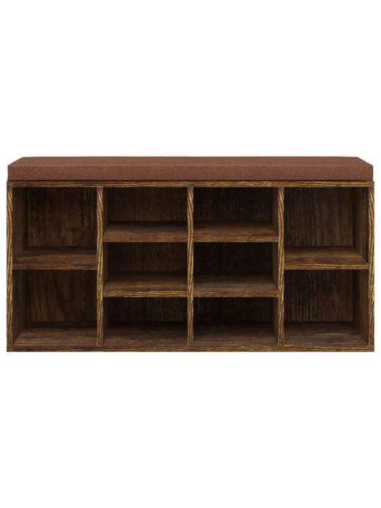 Lavice s botníkem kouřový dub 103x30x48 cm kompozitní dřevo