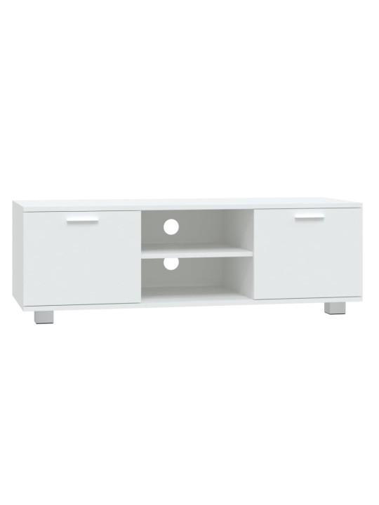 TV skříňka bílá 120x40,5x35 cm kompozitní dřevo