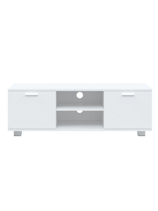 TV skříňka bílá 120x40,5x35 cm kompozitní dřevo