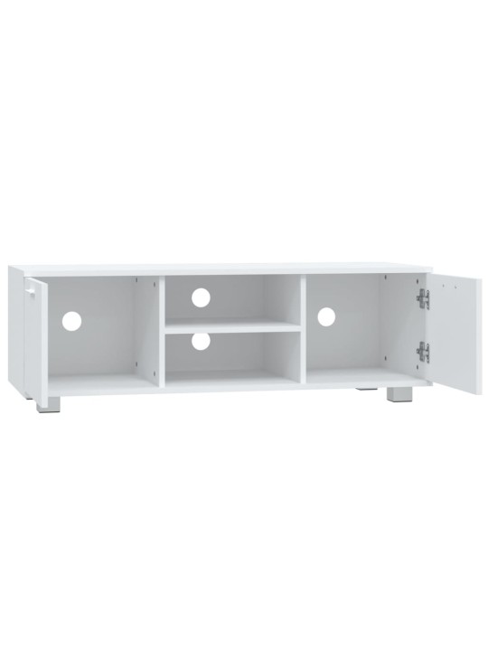 TV skříňka bílá 120x40,5x35 cm kompozitní dřevo