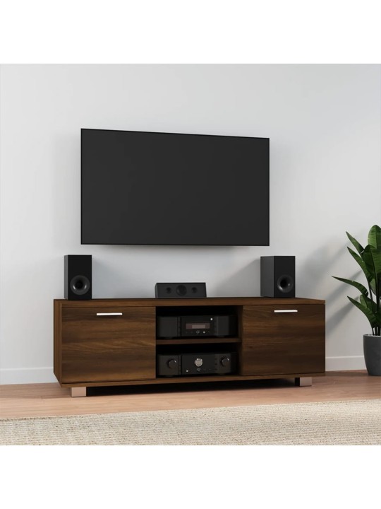 TV skříňka hnědý dub 120x40,5x35 cm kompozitní dřevo