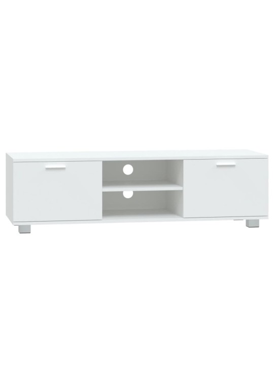 TV skříňka bílá 120x40,5x35 cm kompozitní dřevo