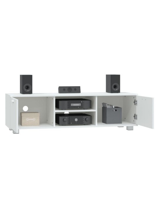 TV skříňka bílá 120x40,5x35 cm kompozitní dřevo