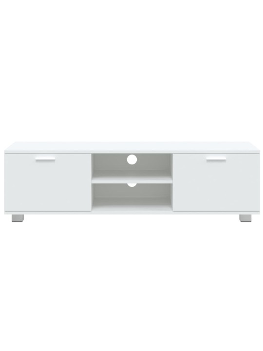 TV skříňka bílá 120x40,5x35 cm kompozitní dřevo