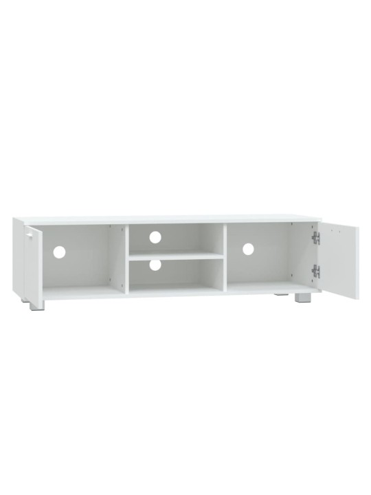 TV skříňka bílá 120x40,5x35 cm kompozitní dřevo