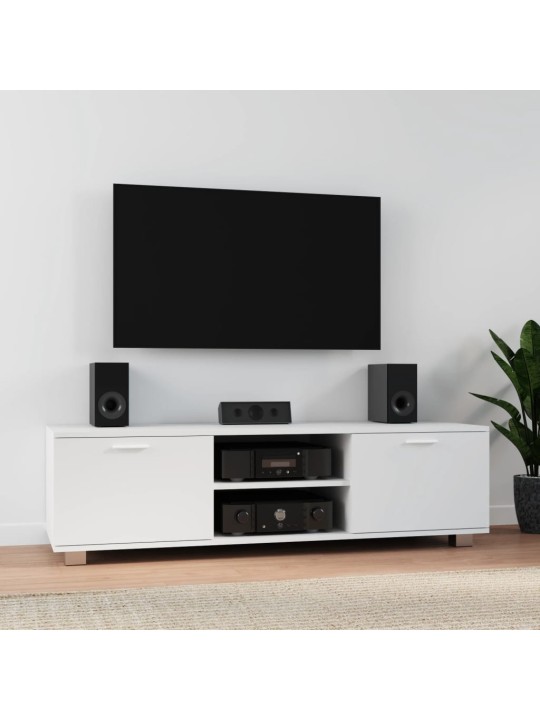 TV skříňka bílá 120x40,5x35 cm kompozitní dřevo