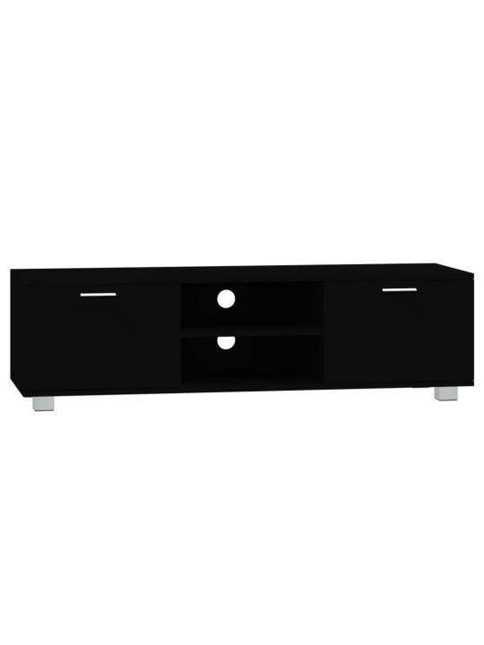 TV skříňka černá 140x40,5x35 cm kompozitní dřevo