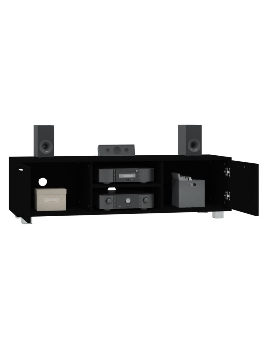 TV skříňka černá 140x40,5x35 cm kompozitní dřevo