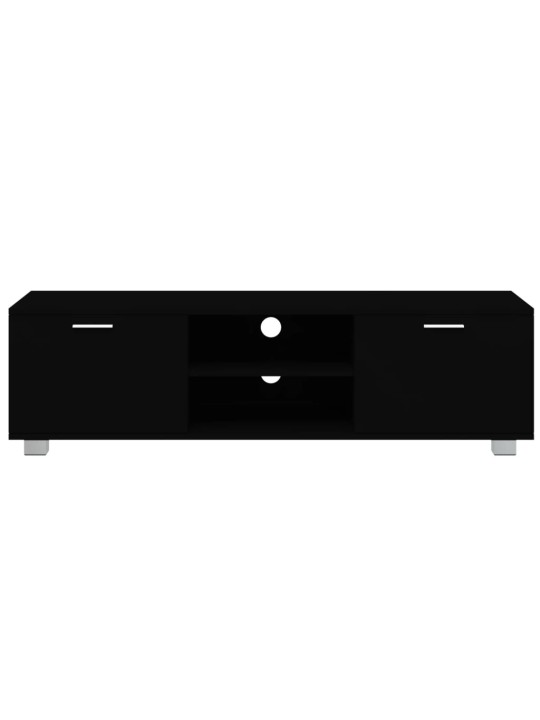 TV skříňka černá 140x40,5x35 cm kompozitní dřevo