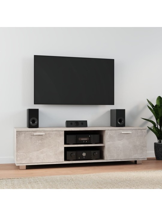 TV skříňka betonově šedá 140x40,5x35 cm kompozitní dřevo