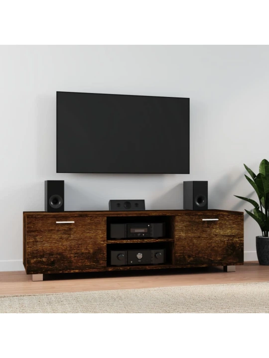 TV skříňka kouřový dub 140x40,5x35 cm kompozitní dřevo