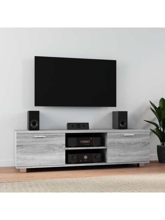 TV skříňka šedá sonoma 140x40,5x35 cm kompozitní dřevo