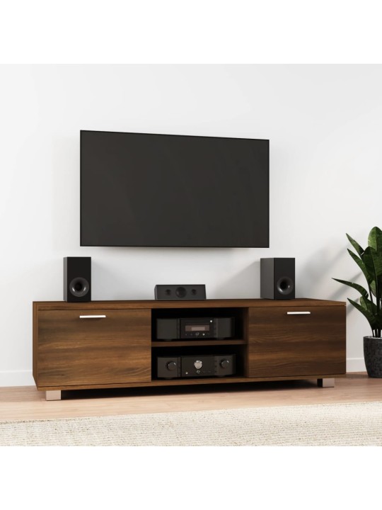 TV skříňka hnědý dub 140x40,5x35 cm kompozitní dřevo